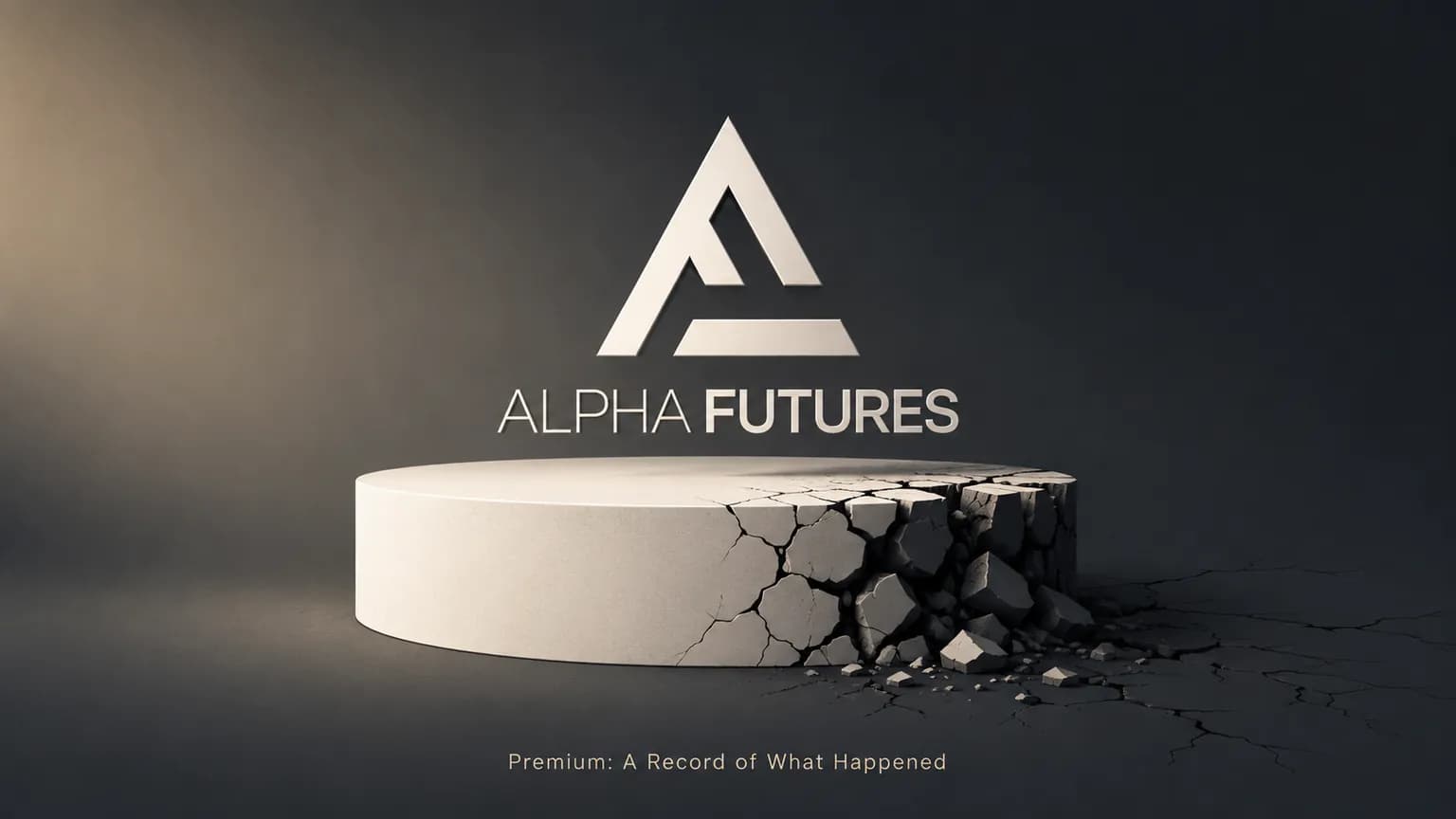 Alpha Futures, Premium to Present: A Record of What Happened